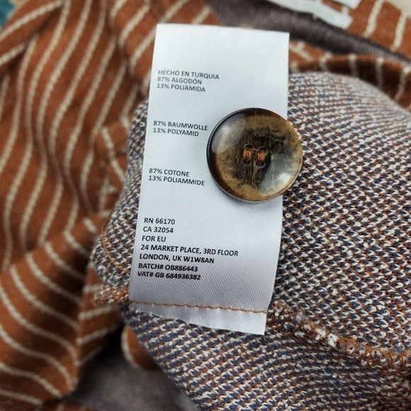 Urban Outfitters Brown White Skirt Small - Picture 5 of 6